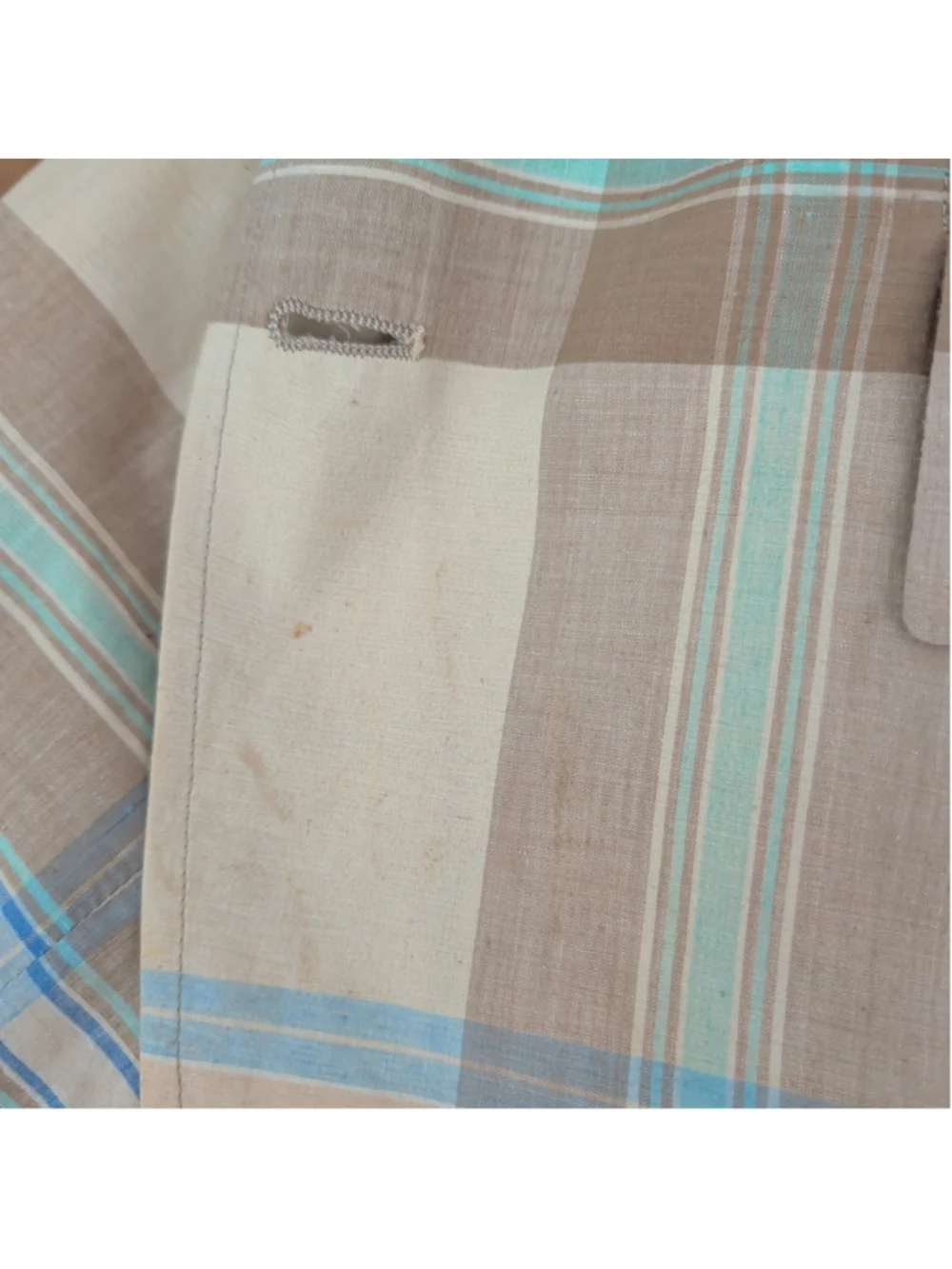 Vintage USA Made Madras Plaid Lightweight Blazer 40R